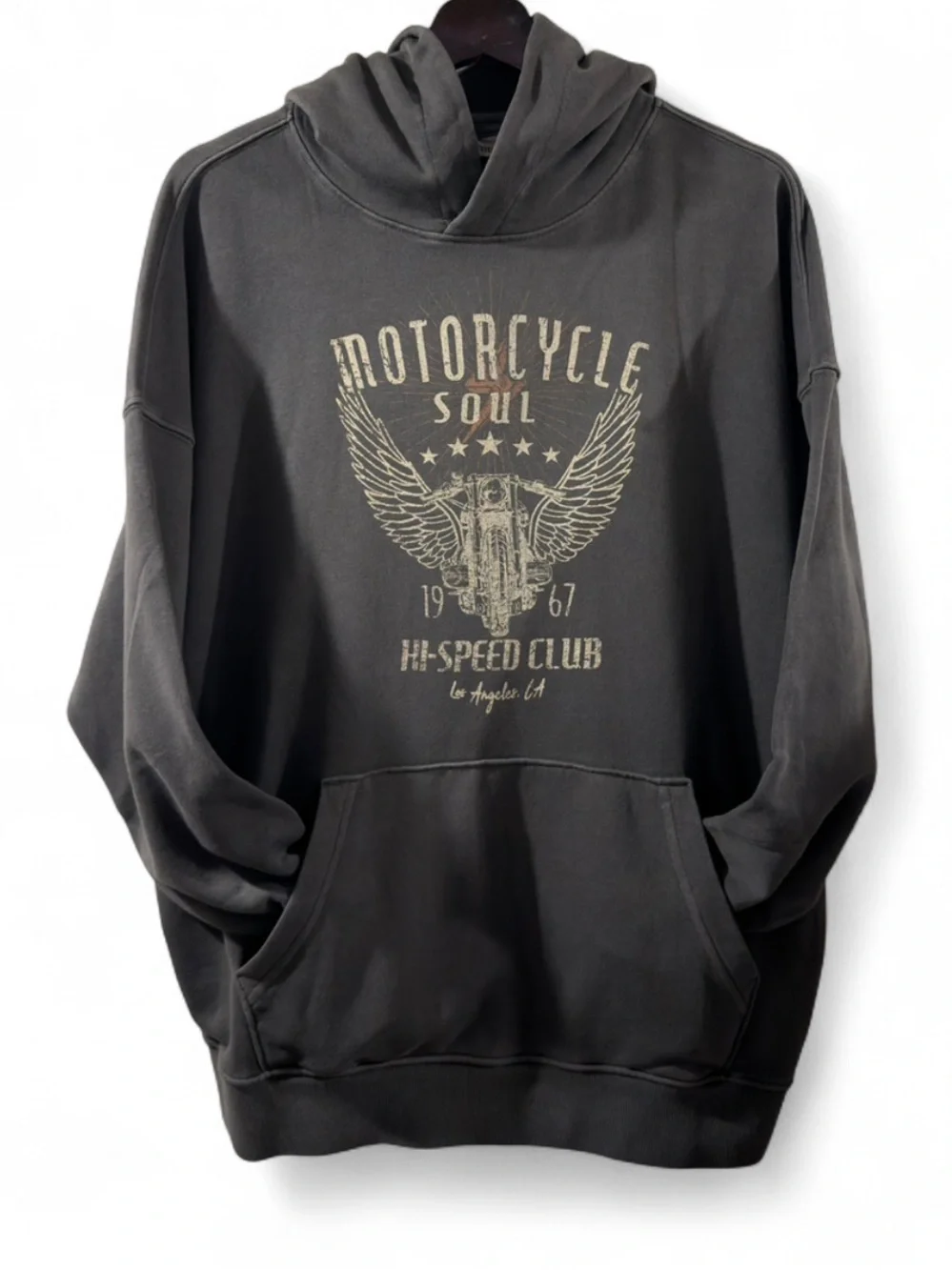 Oversized Relaxed Fit Motorcycle Soul Hoodie Sweatshirt Size Men’s Medium (NWT)
